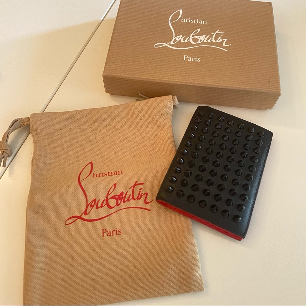 Christian Louboution Black card holder